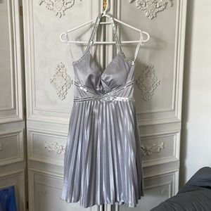 Silver cocktail dress